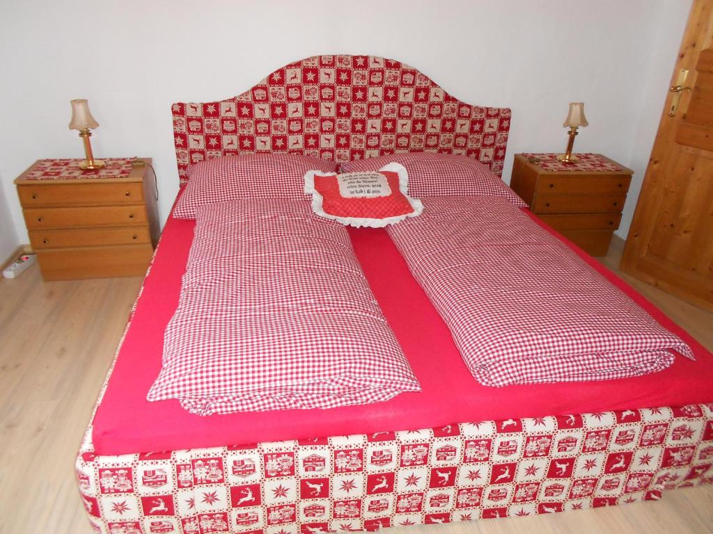 Postel nebo postele na pokoji v ubytování La vecchia Mesnerhaus