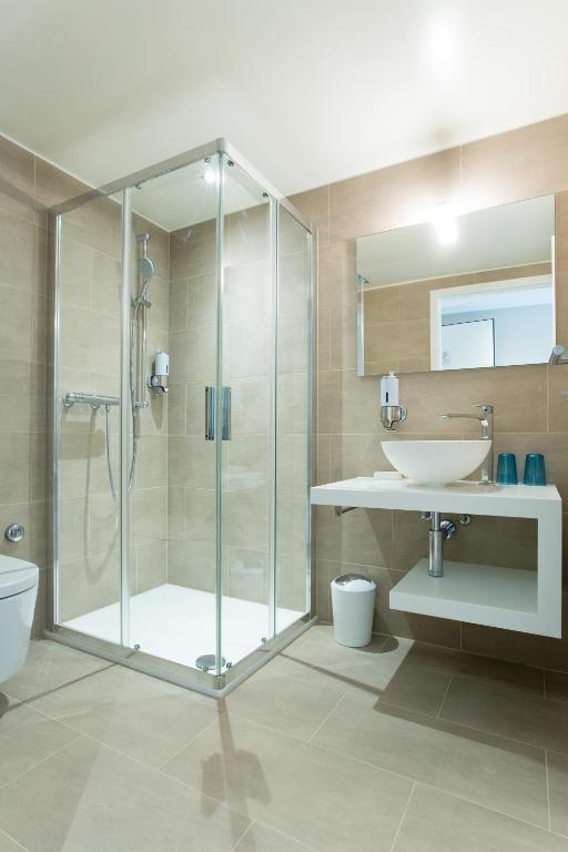Koupelna v ubytování Auberge des Grands Bois