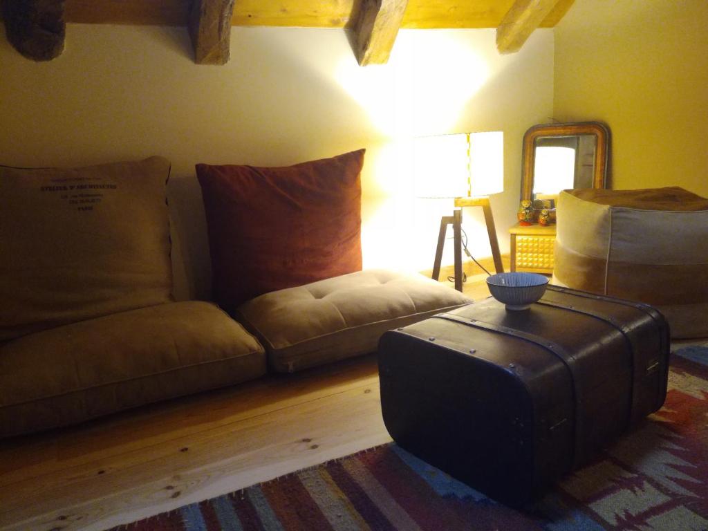 Posezení v ubytování chambres et table d'hôtes du Péré