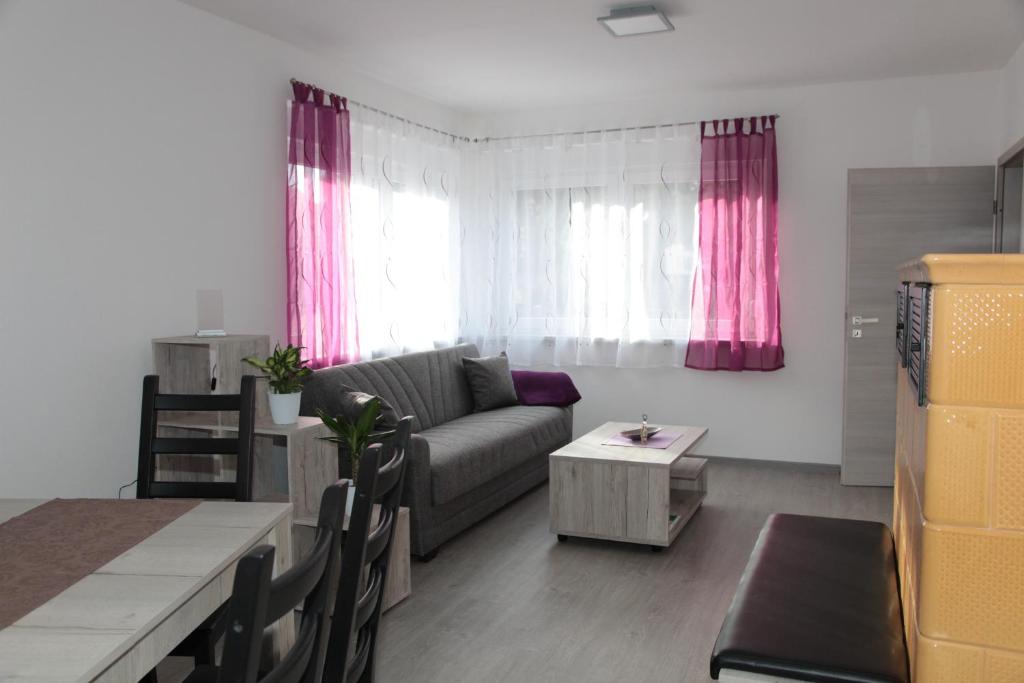 Posezení v ubytování Ferienhaus Oberlausitz