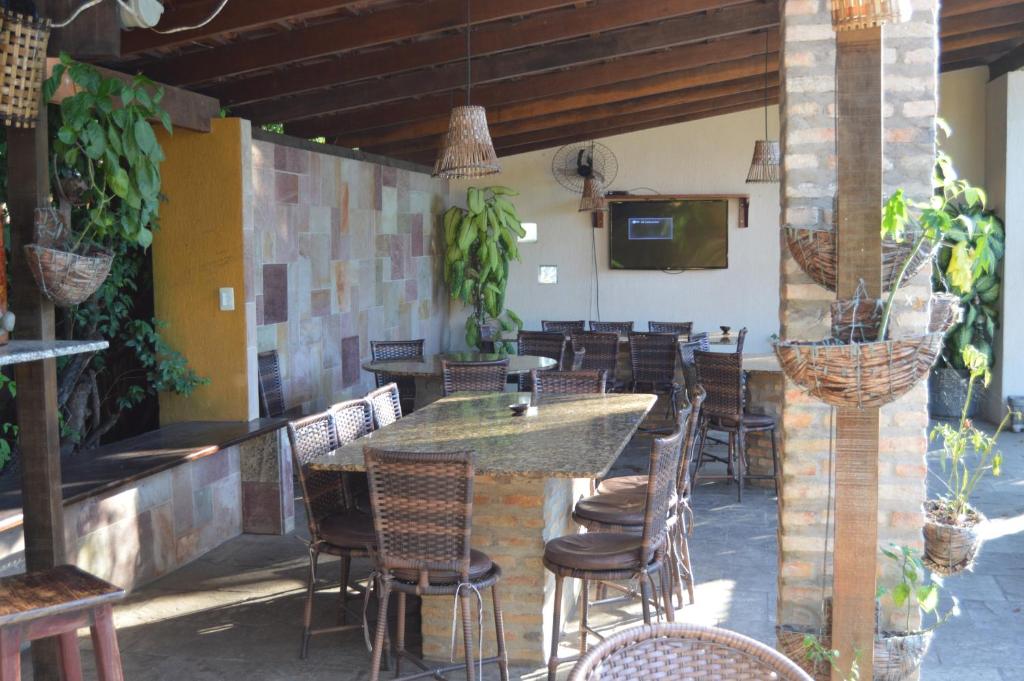 Restaurace v ubytování Pousada Cavalo Marinho