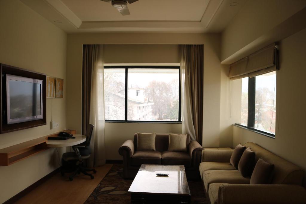 Posezení v ubytování Radisson Srinagar