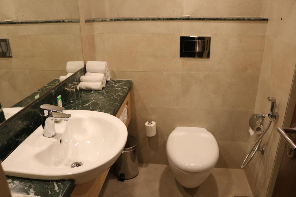 Koupelna v ubytování Radisson Srinagar