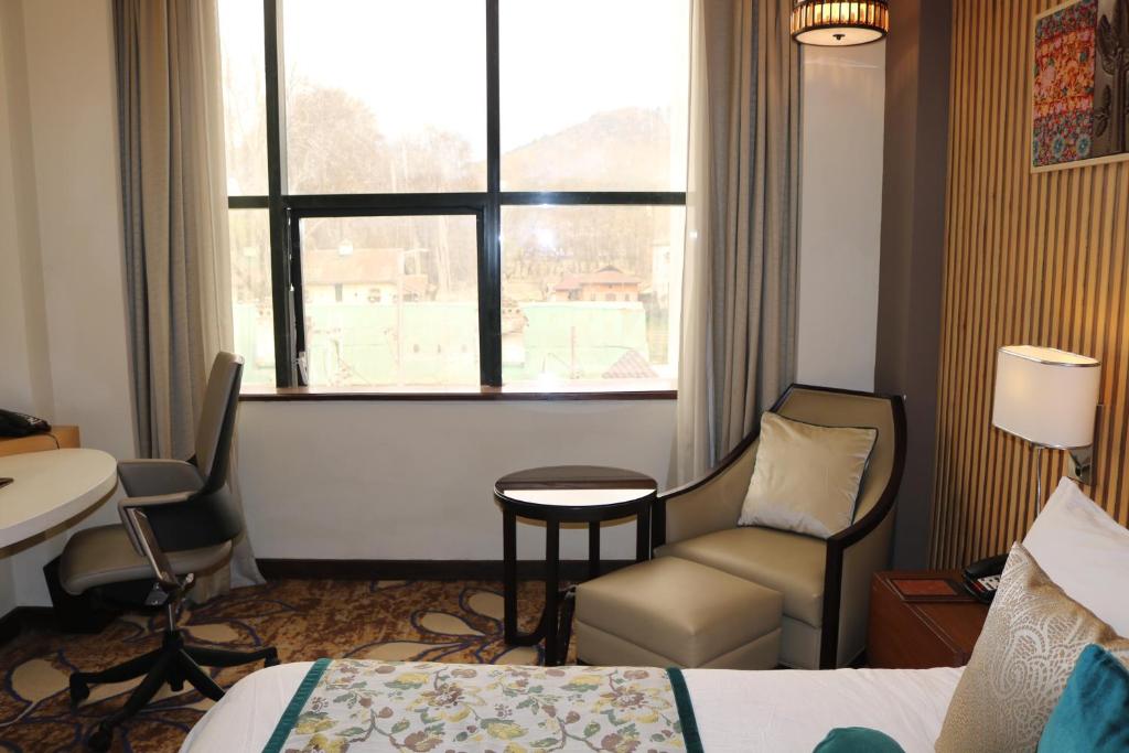 Posezení v ubytování Radisson Srinagar