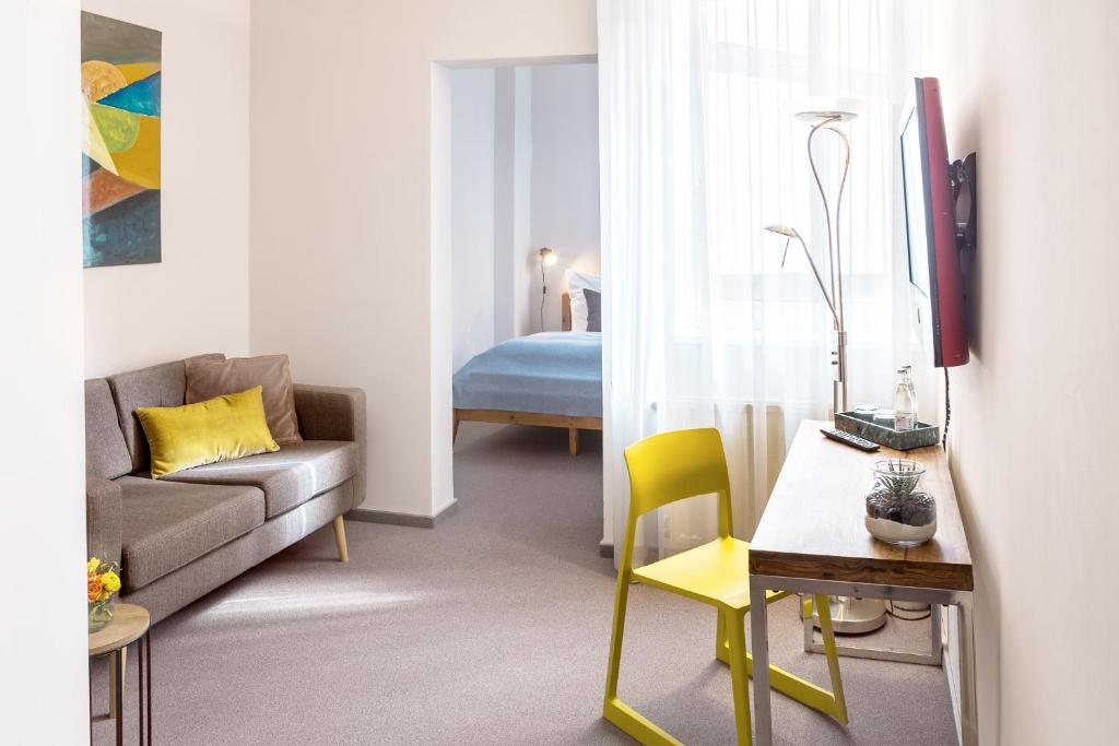 Postel nebo postele na pokoji v ubytování Hotel Anna