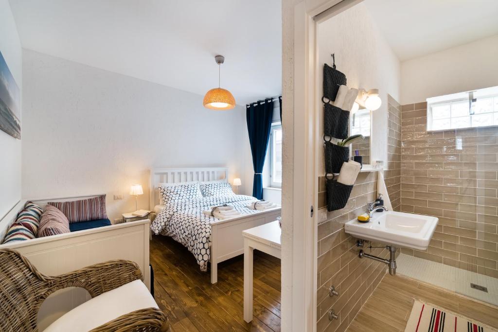 Postel nebo postele na pokoji v ubytování White Rooms
