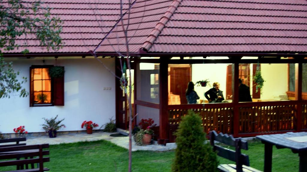 Zahrada ubytování Etno village Gostoljublje