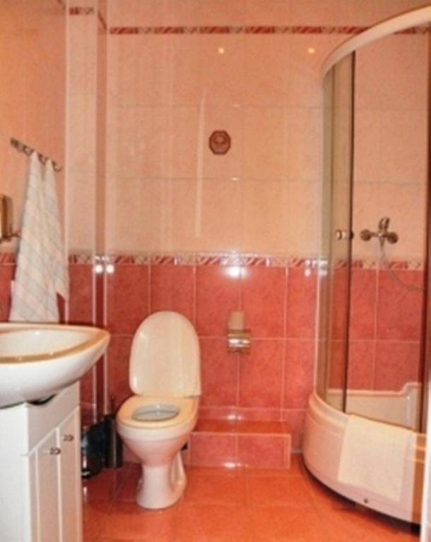 Koupelna v ubytování Edem Hotel