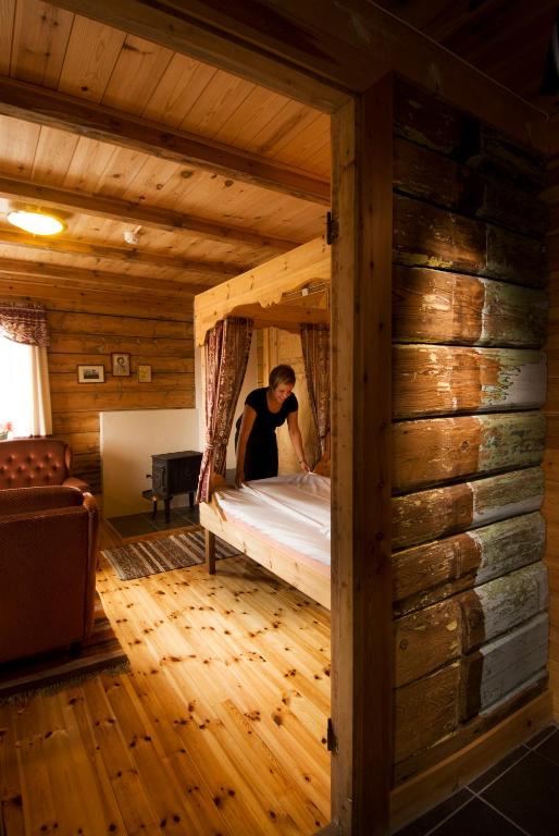 Postel nebo postele na pokoji v ubytování Heddan Gjestegard