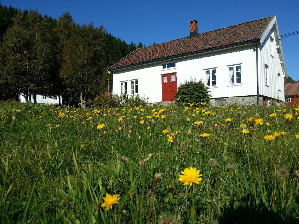Zahrada ubytování Heddan Gjestegard