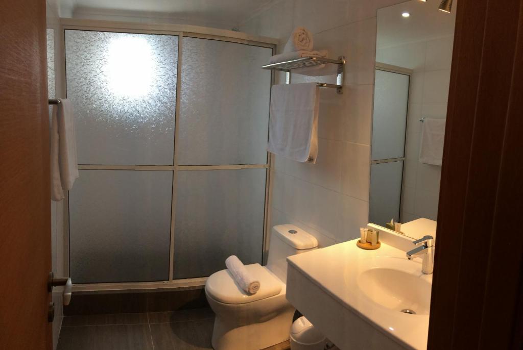Koupelna v ubytování Conrado Hotel Osorno