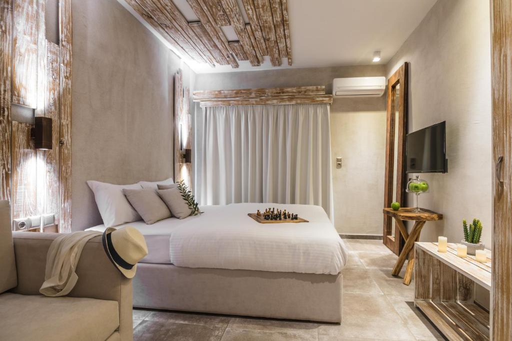 Posteľ alebo postele v izbe v ubytovaní Olea House