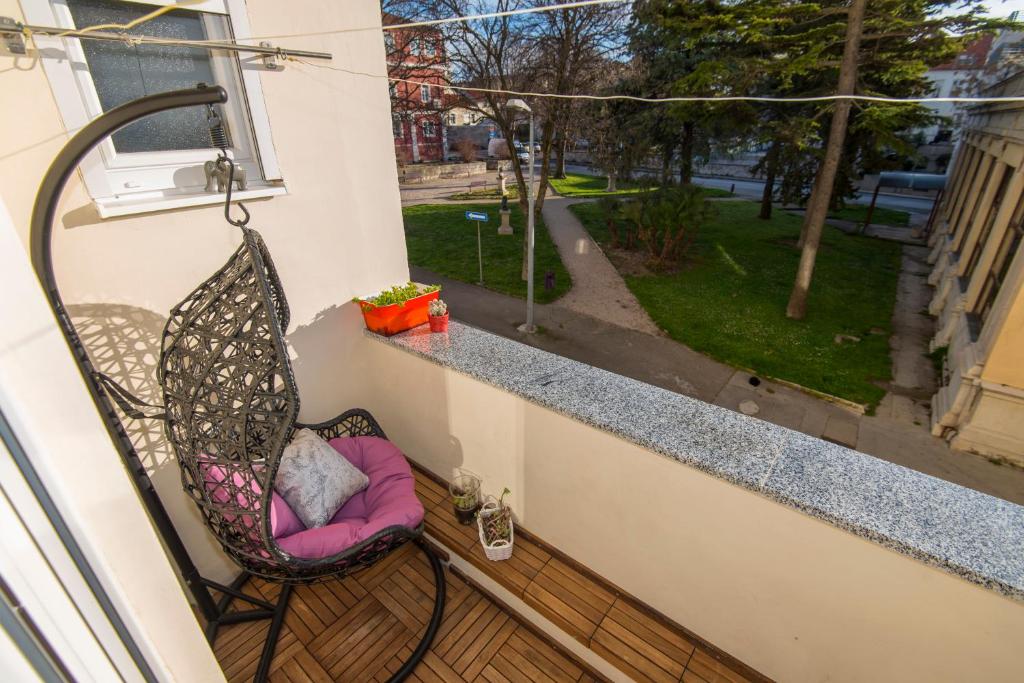 Balkón alebo terasa v ubytovaní Guest house Lenny rooms