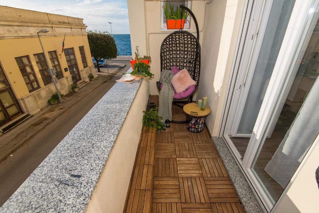 Balkón alebo terasa v ubytovaní Guest house Lenny rooms