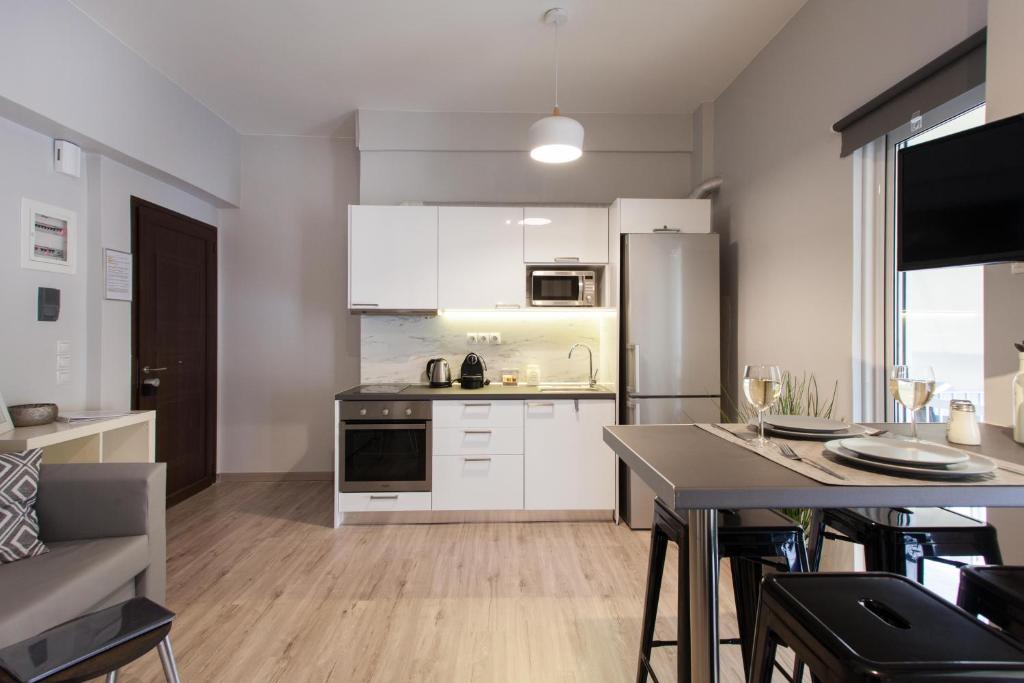 Kuchyňa alebo kuchynka v ubytovaní Walk to Markets from a Cozy Studio by Cielo Homes