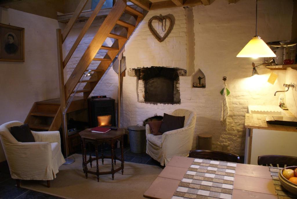 Posezení v ubytování B&B De Metstermolen
