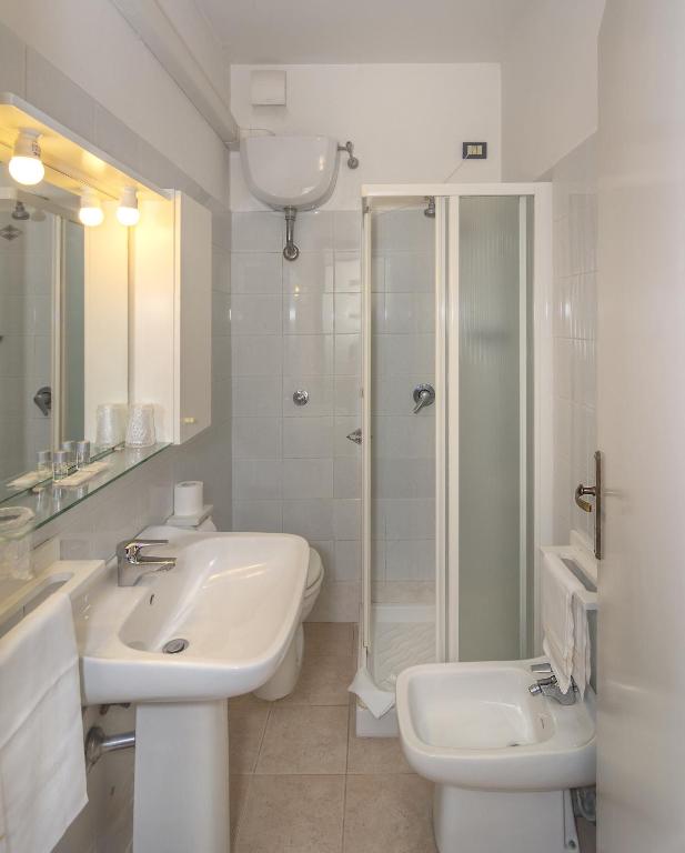 Koupelna v ubytování Hotel Amalfitana