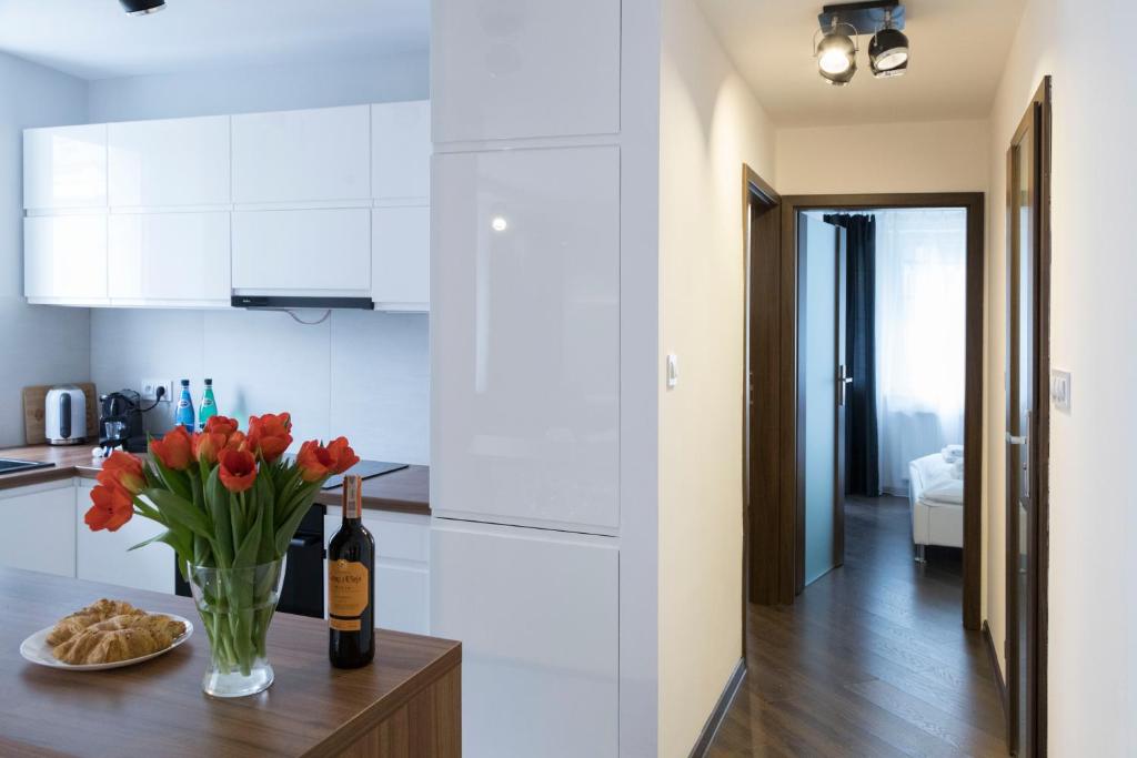 Kuchyňa alebo kuchynka v ubytovaní Apartament Moniuszki by Your Freedom