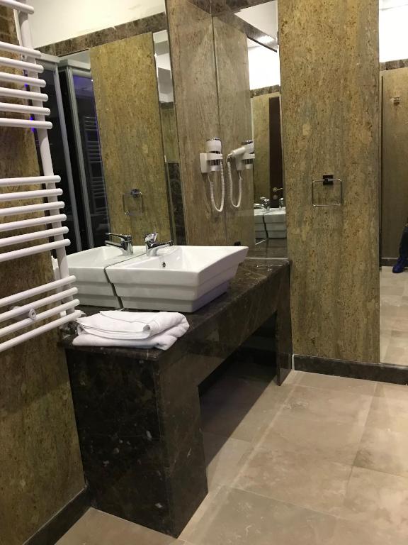 Koupelna v ubytování Hotel Best