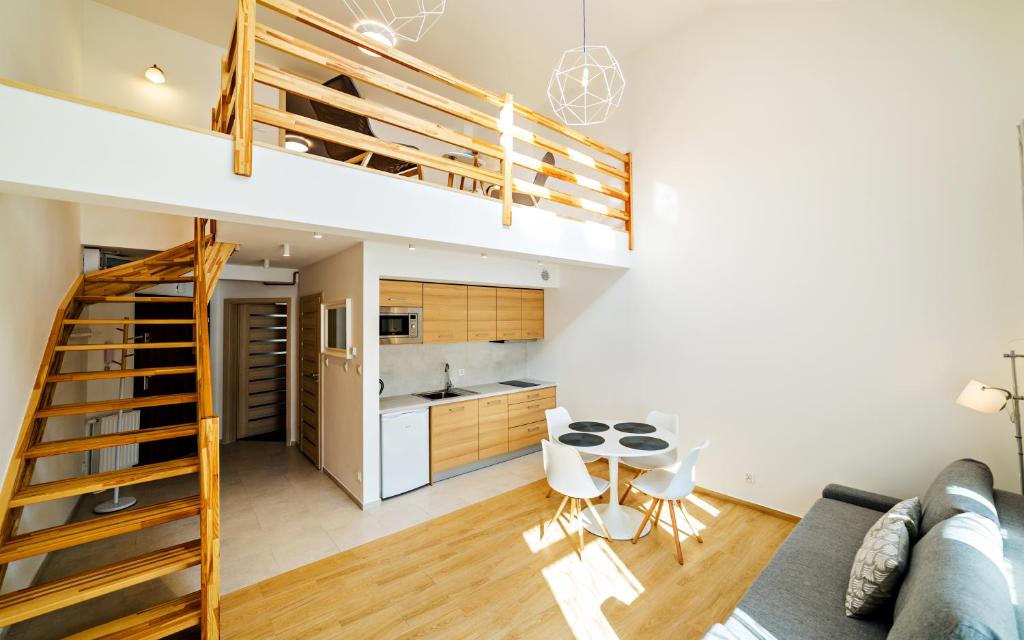 Kuchyňa alebo kuchynka v ubytovaní Apartamenty Sun & Snow Residence Karpacz