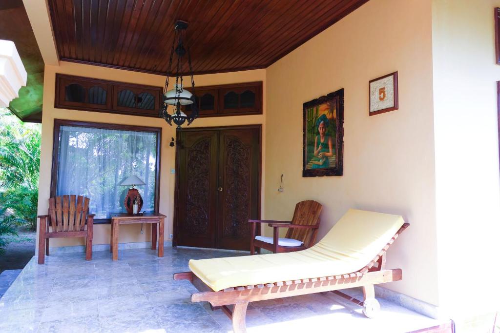 Posezení v ubytování Medana Resort Lombok