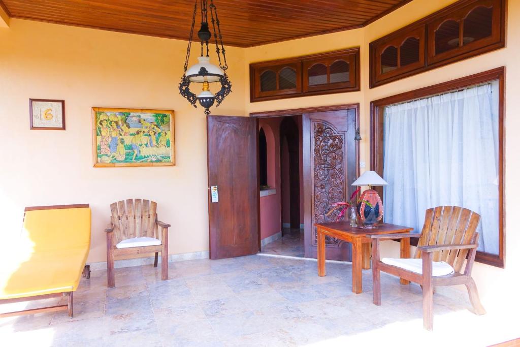 Posezení v ubytování Medana Resort Lombok