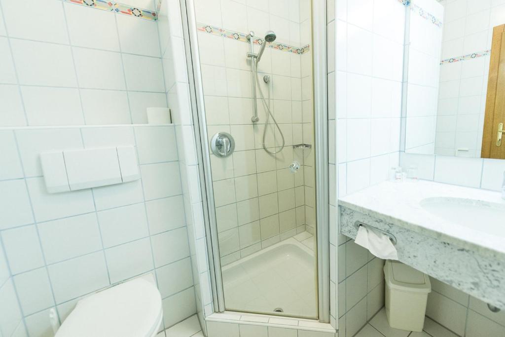 Koupelna v ubytování Gasthof zum Hirschen