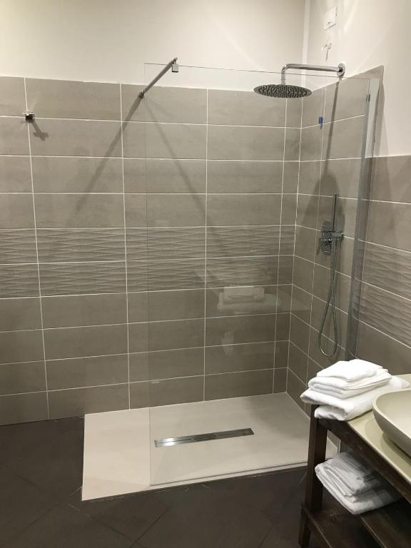 Koupelna v ubytování B&B Geolja