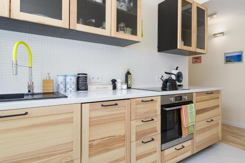 Kuchyňa alebo kuchynka v ubytovaní Apartament Kantaka