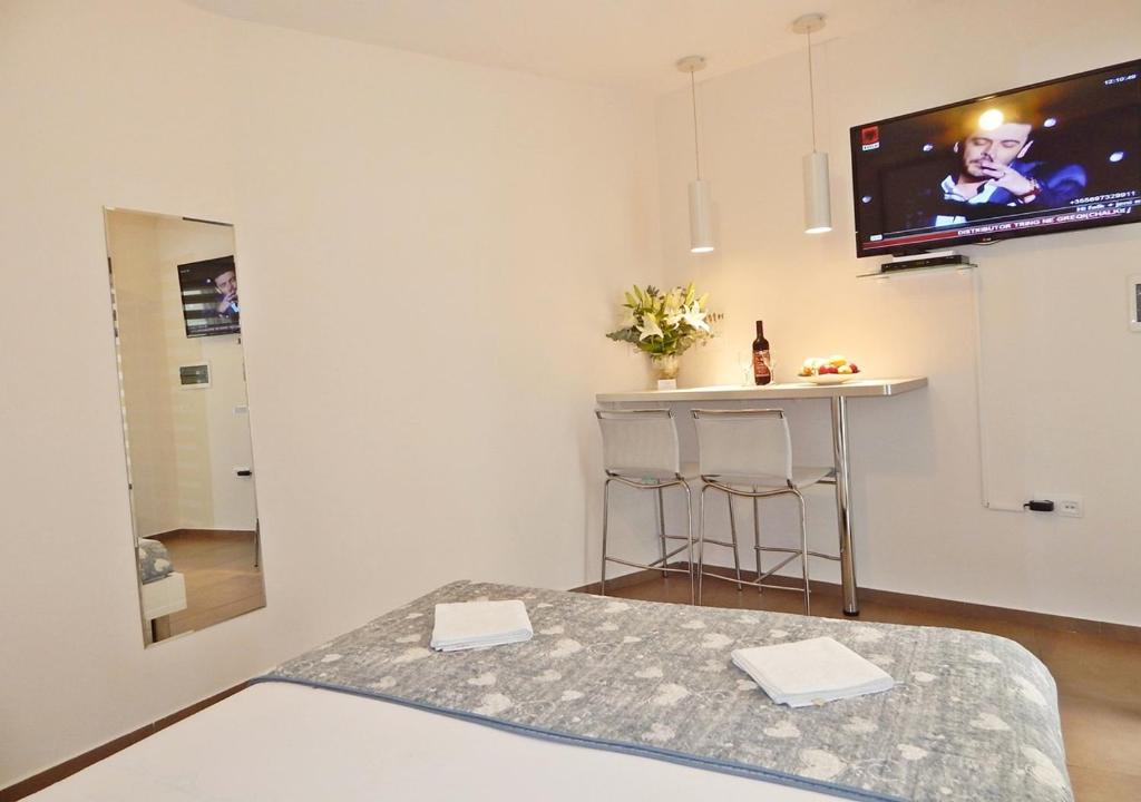 TV a/nebo společenská místnost v ubytování Guest House Varos