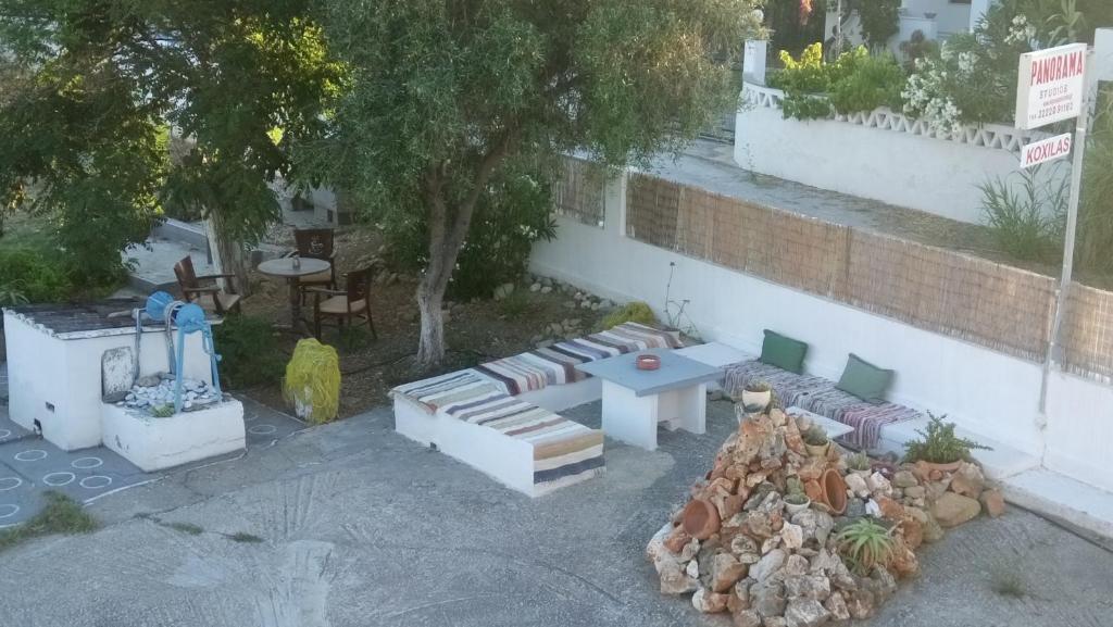 Zahrada ubytování Skyros Panorama Studios