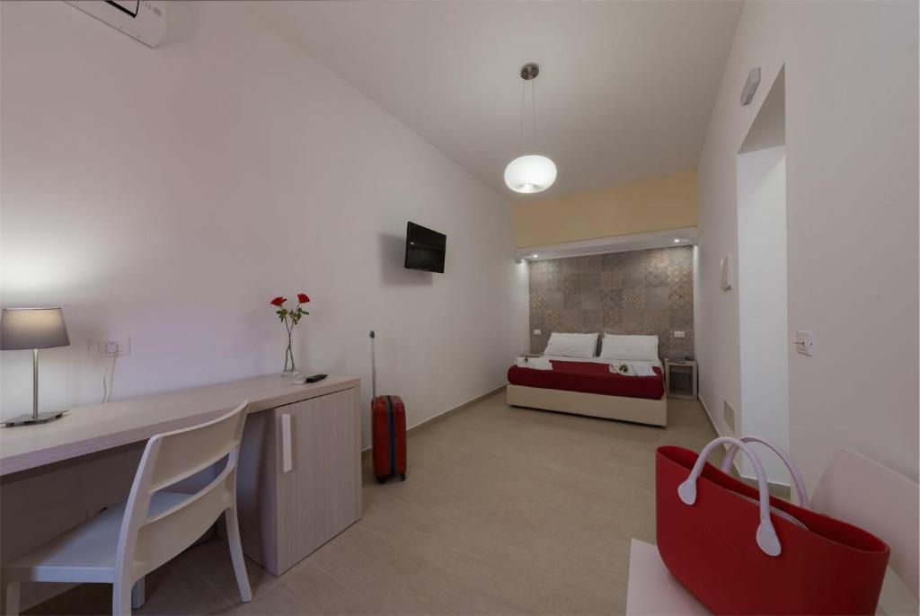 Posteľ alebo postele v izbe v ubytovaní Doride b&b