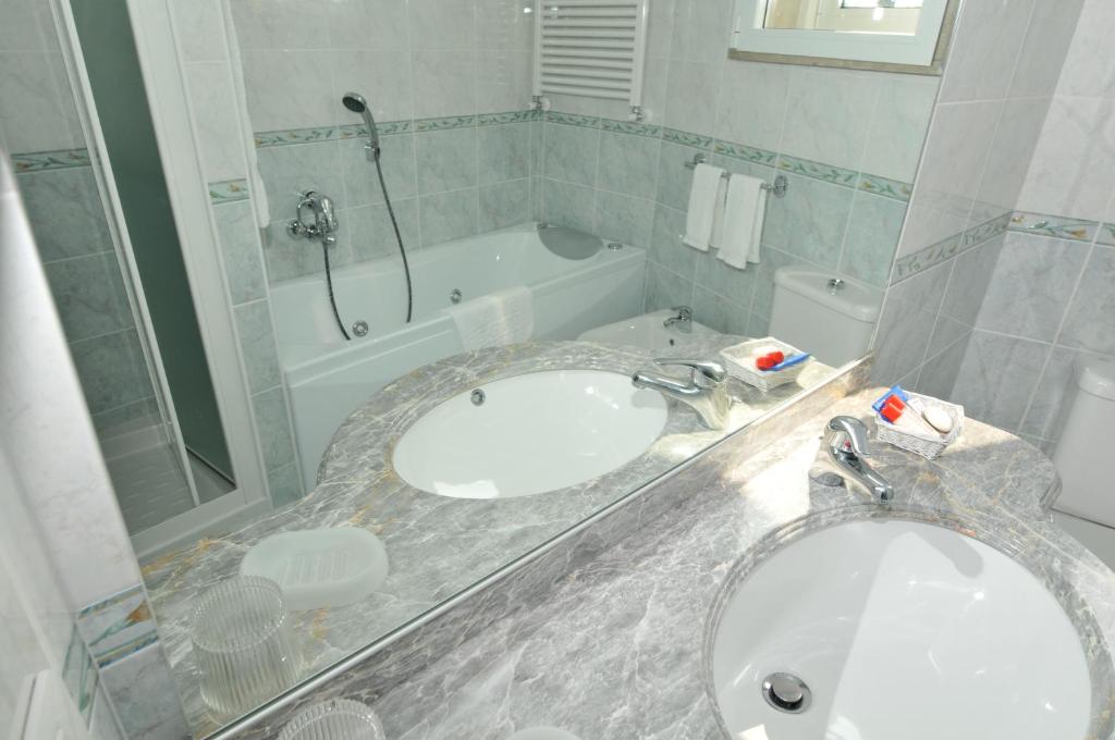Koupelna v ubytování Hotel Fossati