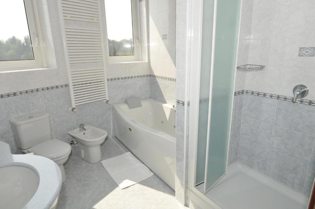 Koupelna v ubytování Hotel Fossati