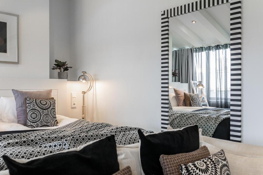 Voodi või voodid majutusasutuse Hotel Fabian toas