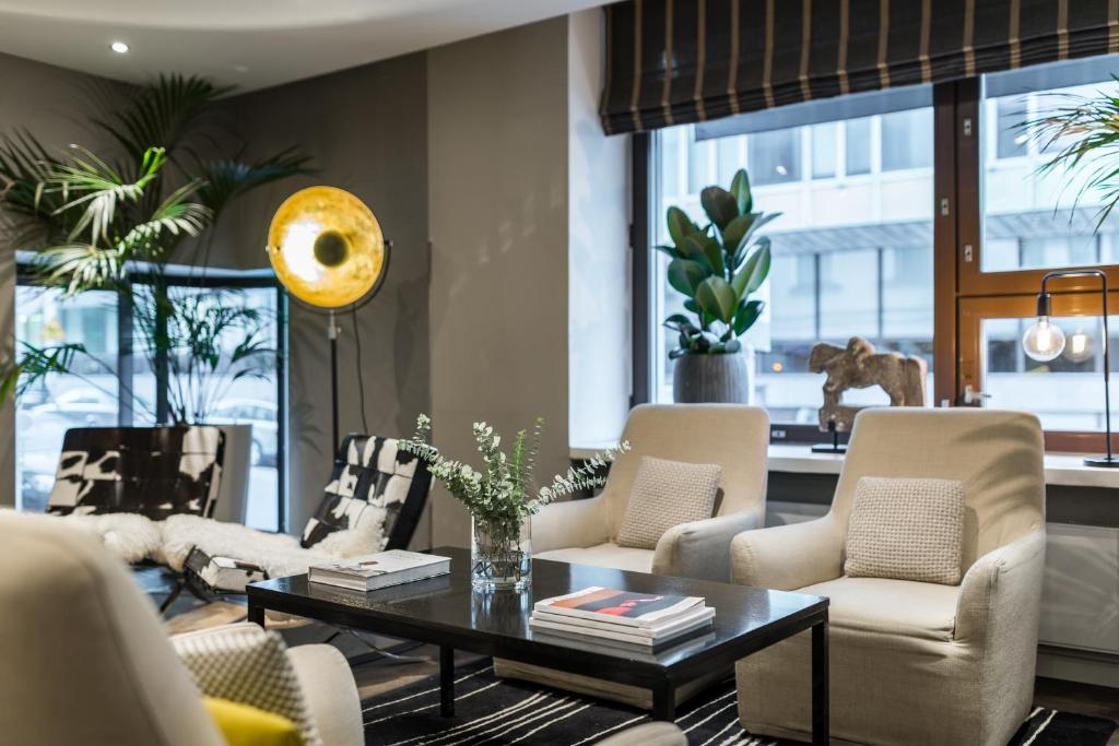 Istumisnurk majutusasutuses Hotel Fabian
