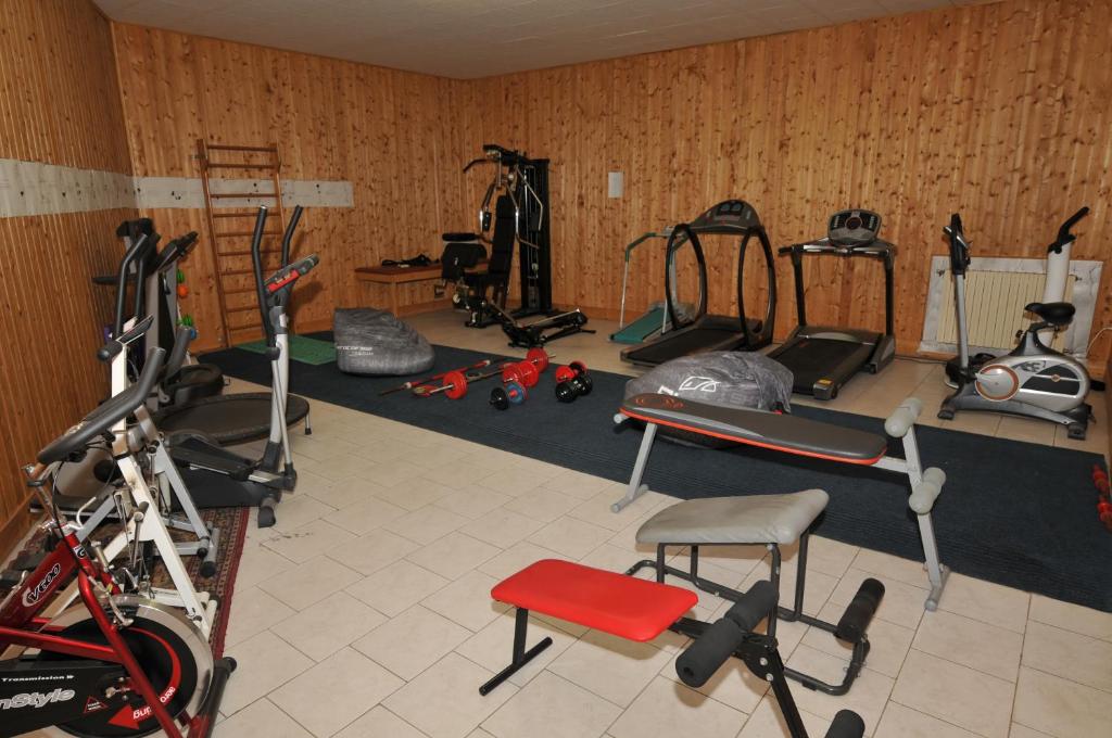 Fitness centrum a/nebo fitness zařízení v ubytování Hotel Fossati