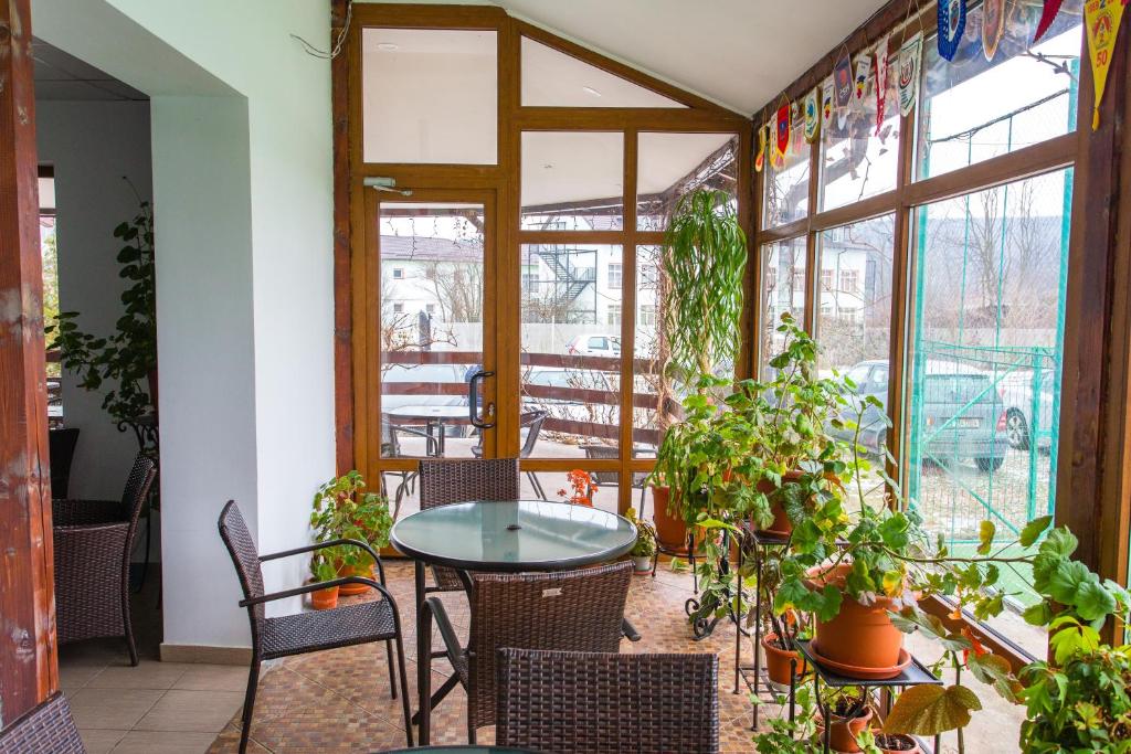 Balkón nebo terasa v ubytování Hostel Horia