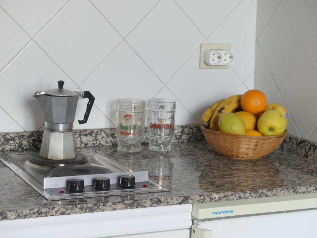 Kuchyň nebo kuchyňský kout v ubytování La Finca Uga