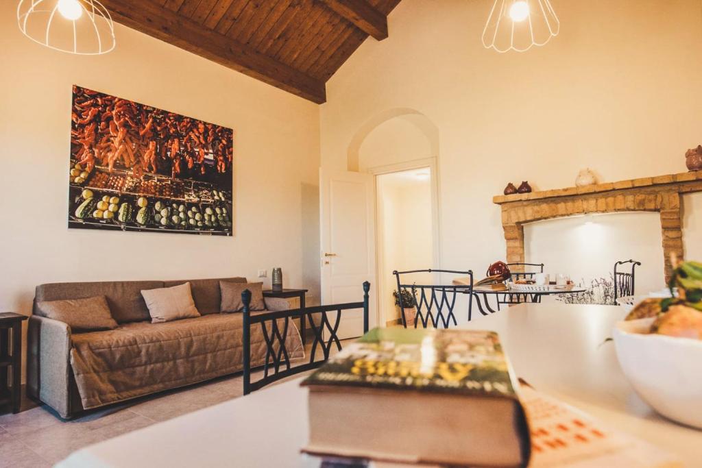 Posezení v ubytování IL FILARO del Castello di San Basilio