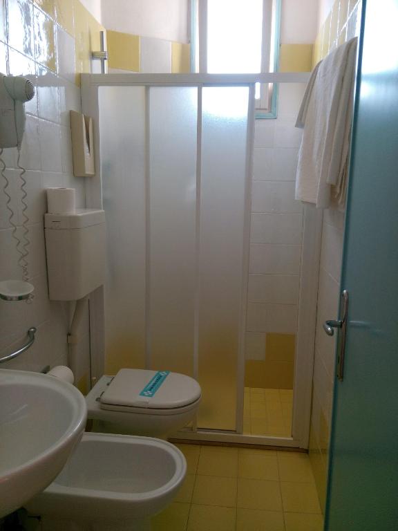 Koupelna v ubytování Hotel Telenia
