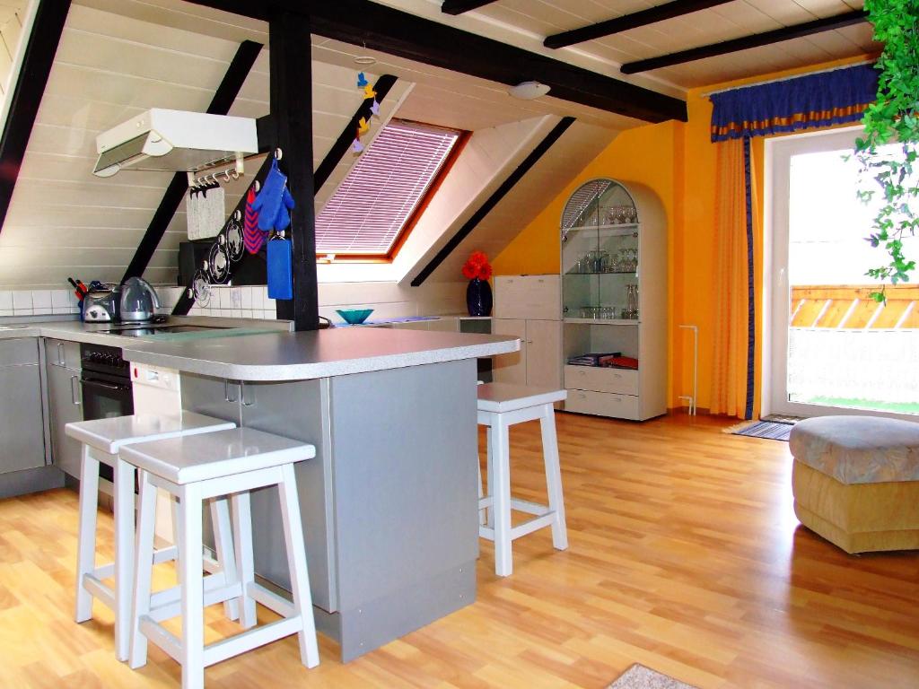 Kuchyň nebo kuchyňský kout v ubytování Ferienwohnungen Schallerhof