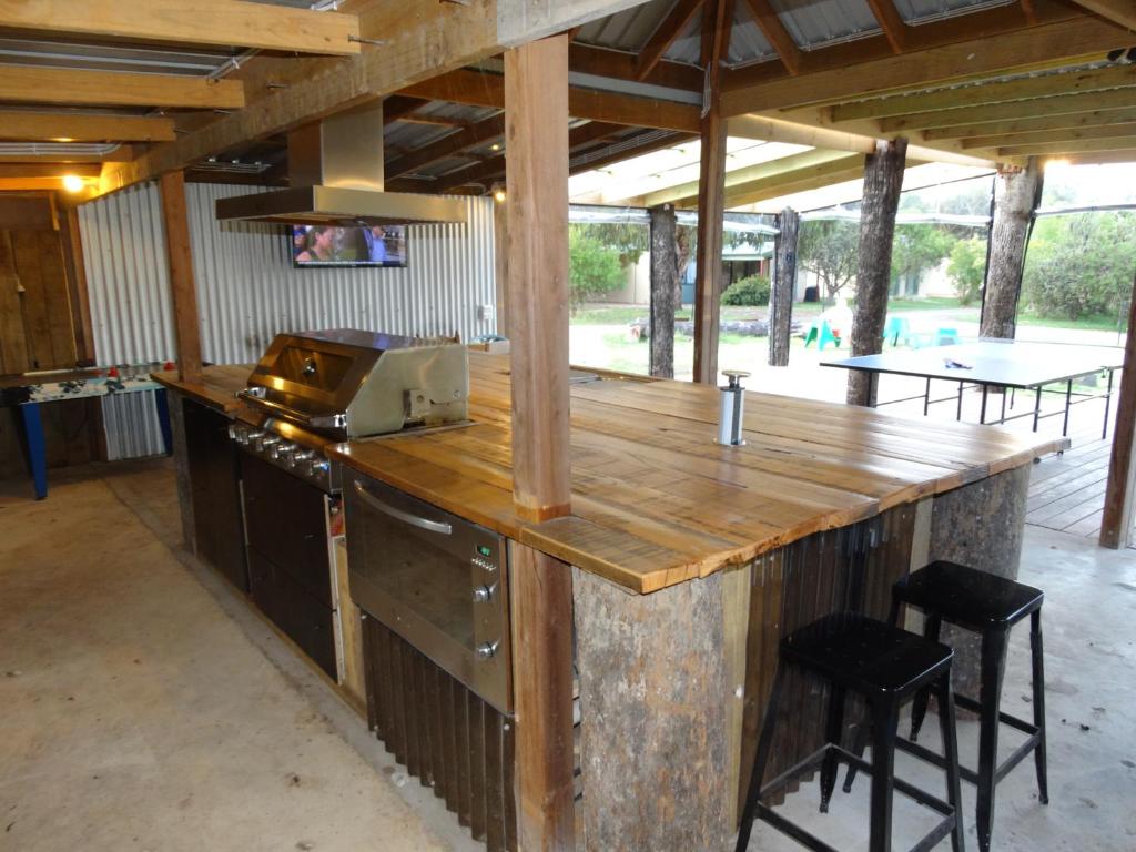 BBQ facilities available to guests at the farm stay