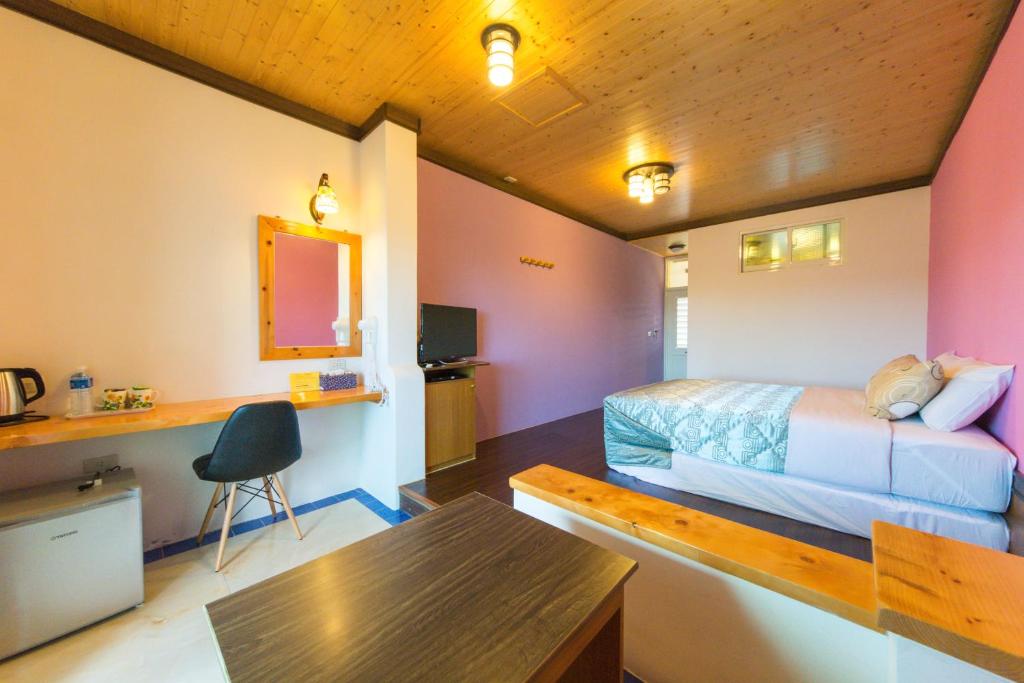 Posezení v ubytování Hai Po Homestay