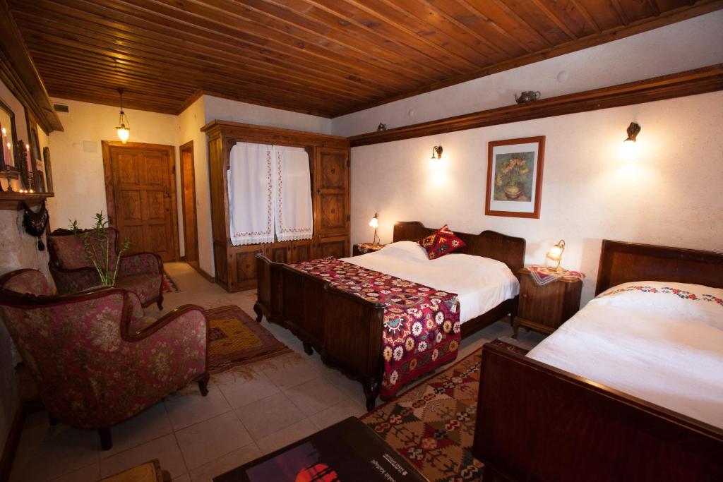 Postel nebo postele na pokoji v ubytování Hoyran Wedre Country Houses