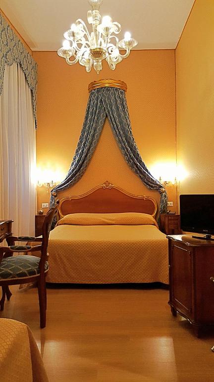 Postel nebo postele na pokoji v ubytování Hotel Locanda Canal