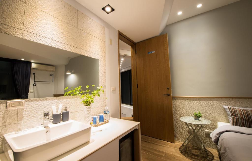 Koupelna v ubytování Galilee B&B 加利利海民宿