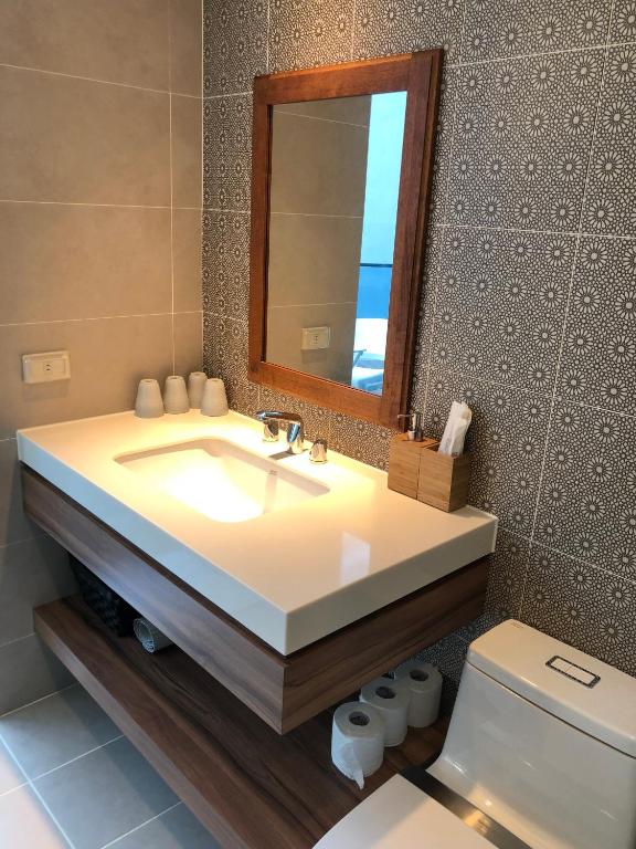 Koupelna v ubytování Galilee B&B 加利利海民宿