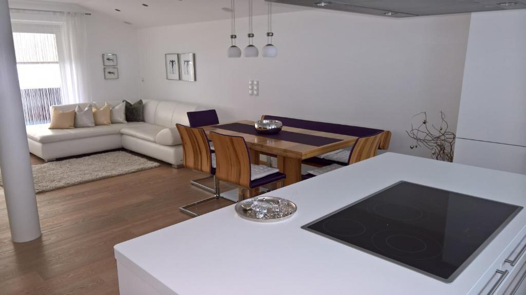 Posezení v ubytování Appartement Erlbacher