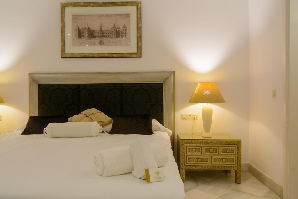 Posteľ alebo postele v izbe v ubytovaní Apartment in White Pearl Beach